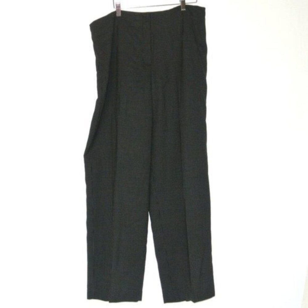 Talbots Wool Blend Black Dot Pants Wide Leg 16‎